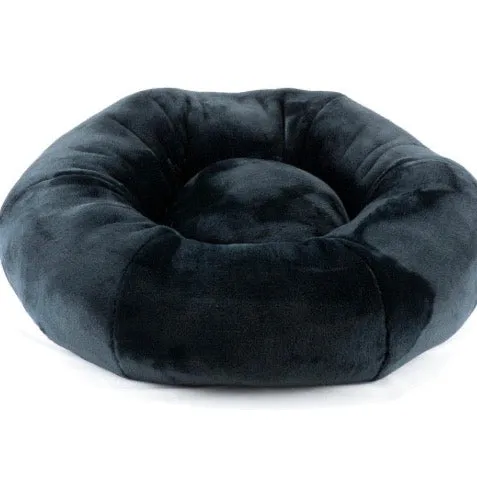 spa dog bed - black