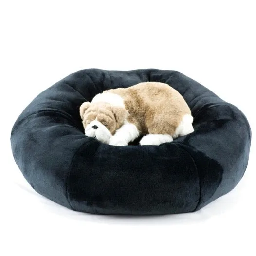 spa dog bed - black