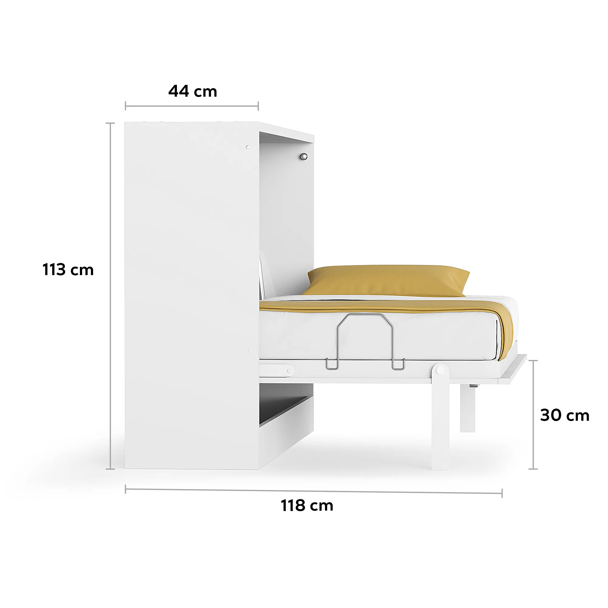 Spazio Single Wall Bed - Horizontal