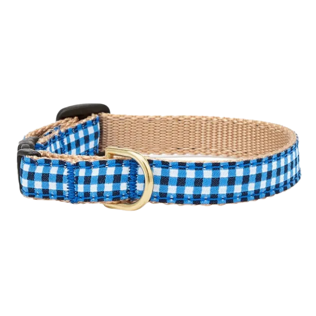 Teacup Collar | Navy Gingham