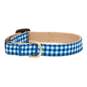 Teacup Collar | Navy Gingham