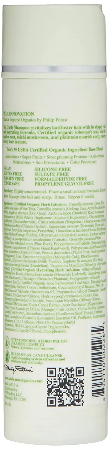 Tela Beauty Organics Curly Shampoo,8.45 Fl Oz