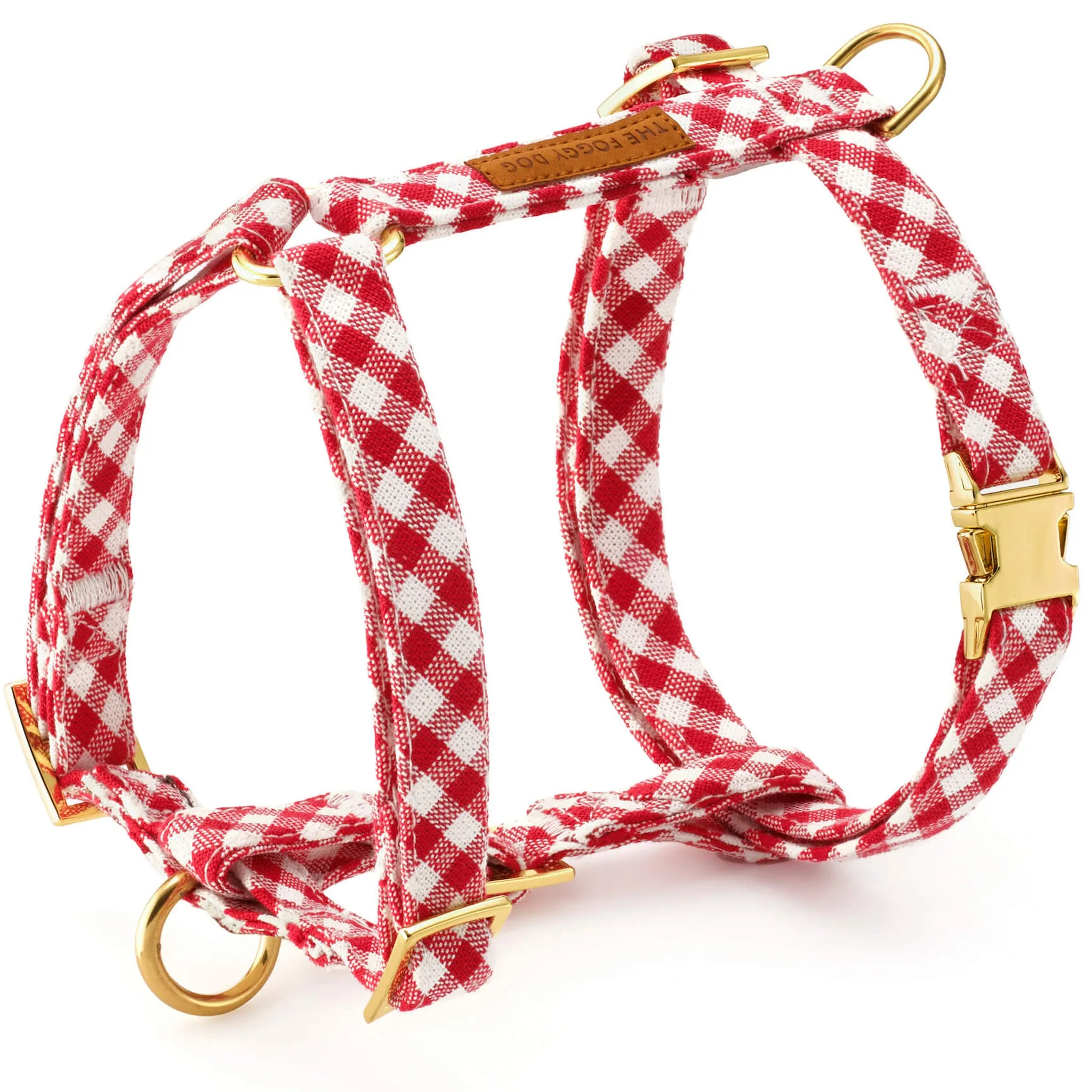 The Foggy Dog Harness - Red Gingham