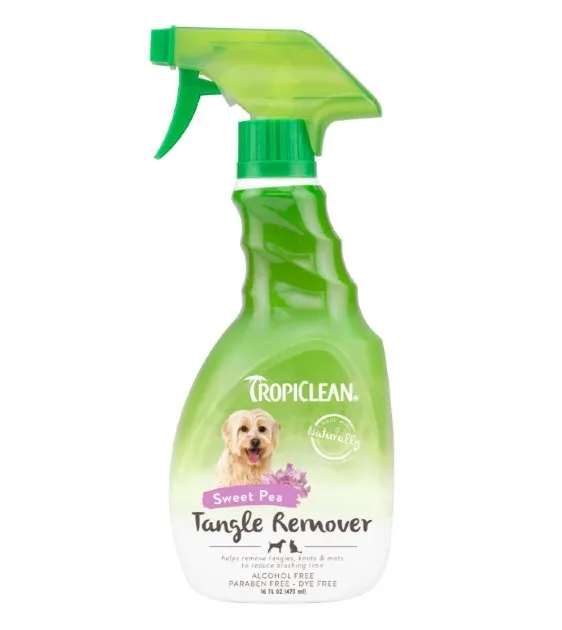 TropiClean Sweet Pea Tangle Remover Spray For Dogs And Cats