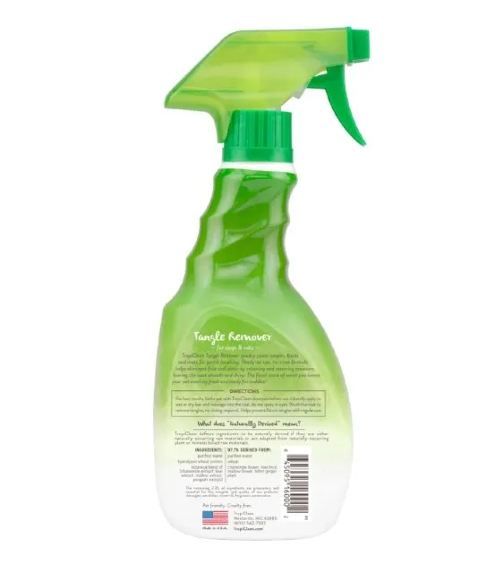 TropiClean Sweet Pea Tangle Remover Spray For Dogs And Cats