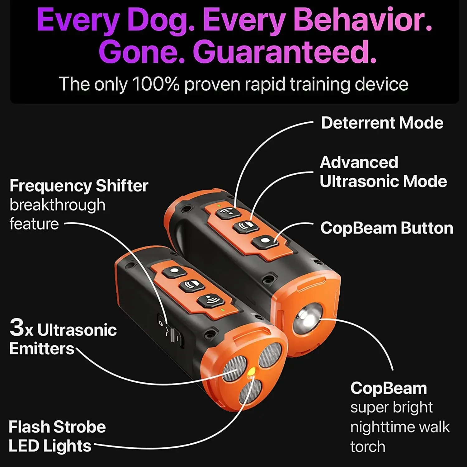 Ultrasonic Dog Repeller & Training Device