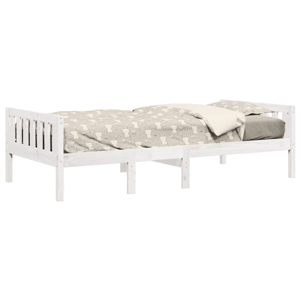 vidaXL Children's Bed without Mattress White 90x200 cm Solid Wood Pine