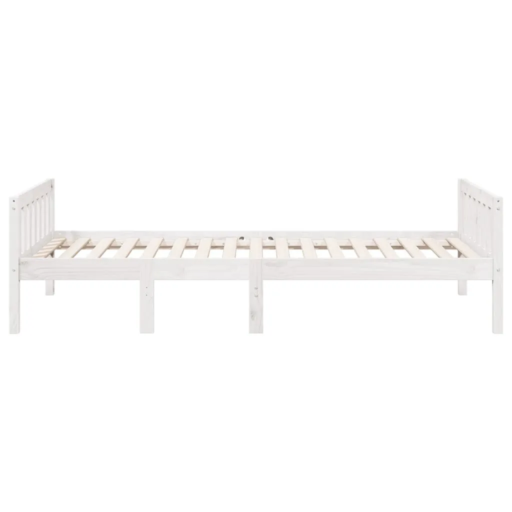 vidaXL Children's Bed without Mattress White 90x200 cm Solid Wood Pine