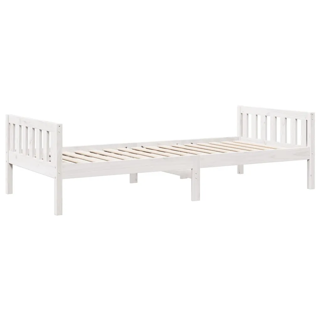 vidaXL Children's Bed without Mattress White 90x200 cm Solid Wood Pine