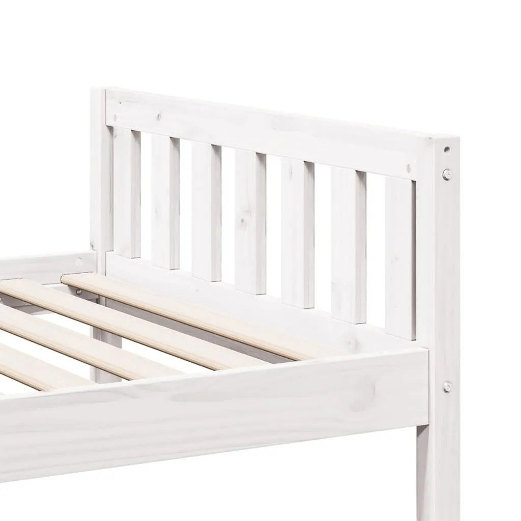 vidaXL Children's Bed without Mattress White 90x200 cm Solid Wood Pine