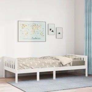 vidaXL Children's Bed without Mattress White 90x200 cm Solid Wood Pine