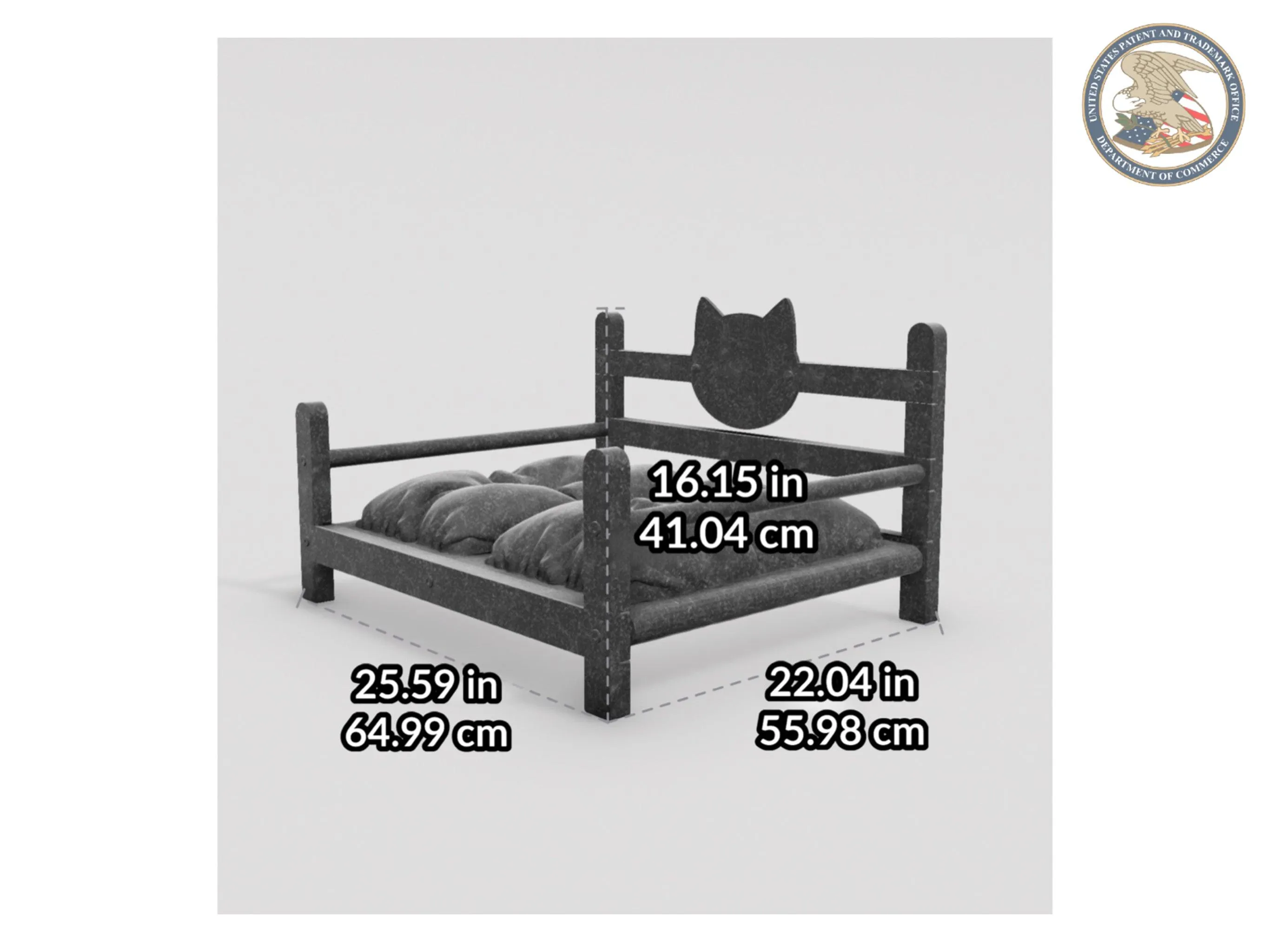 WLO® Gray Basic Modern Cat Bed