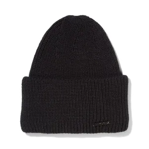 Womens Off The Cuff Beanie - Black